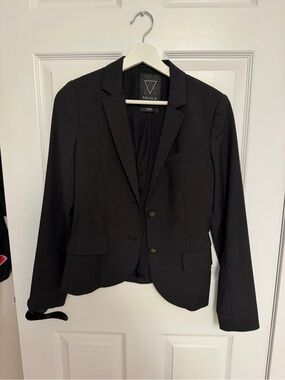 Talula Black Classic Notch Lapel Blazer